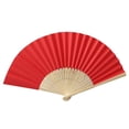 thumbnail image 3 of Rinsvye Solid Fan Folding Photo Booth Props Birthday 12 Party Wedding Hand Dance Work Decorations Held Silk Pattern Color Wooden Fan Sticks Tools & Home Improvement, 3 of 3
