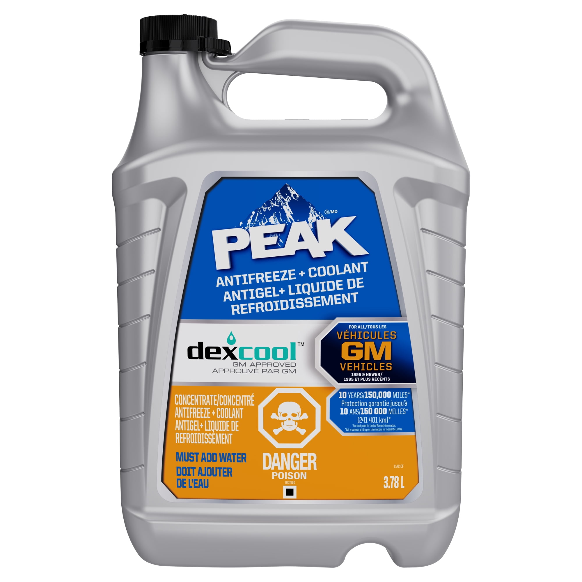 PEAK® DEX-COOL® Concentrate Antifreeze + Coolant, 3.78 Liters