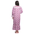 thumbnail image 4 of Moomaya Chemise de Nuit Maxi Boutonnée à Manches Longues Imprimée en Coton pour Femmes, 4 of 5