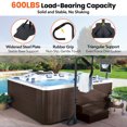 thumbnail image 3 of Hot Tub Handrail, 360° Rotatable Spa Side Handrail with 35"～57 in Adjustable Height, Hot Tub Hand Rail with Slide-Under Base and Non-Slip Grip for Indoor, 3 of 14