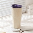 thumbnail image 1 of Cagogo 1000ML Travel Mug, Spill-Proof Leak-Proof Coffee Cup, Portable Water Bottle Car Mug, Insulated Plastic Tumbler for Outdoor Camping and Office Commute, Dishwasher Safe BPA-Free, 1 of 6