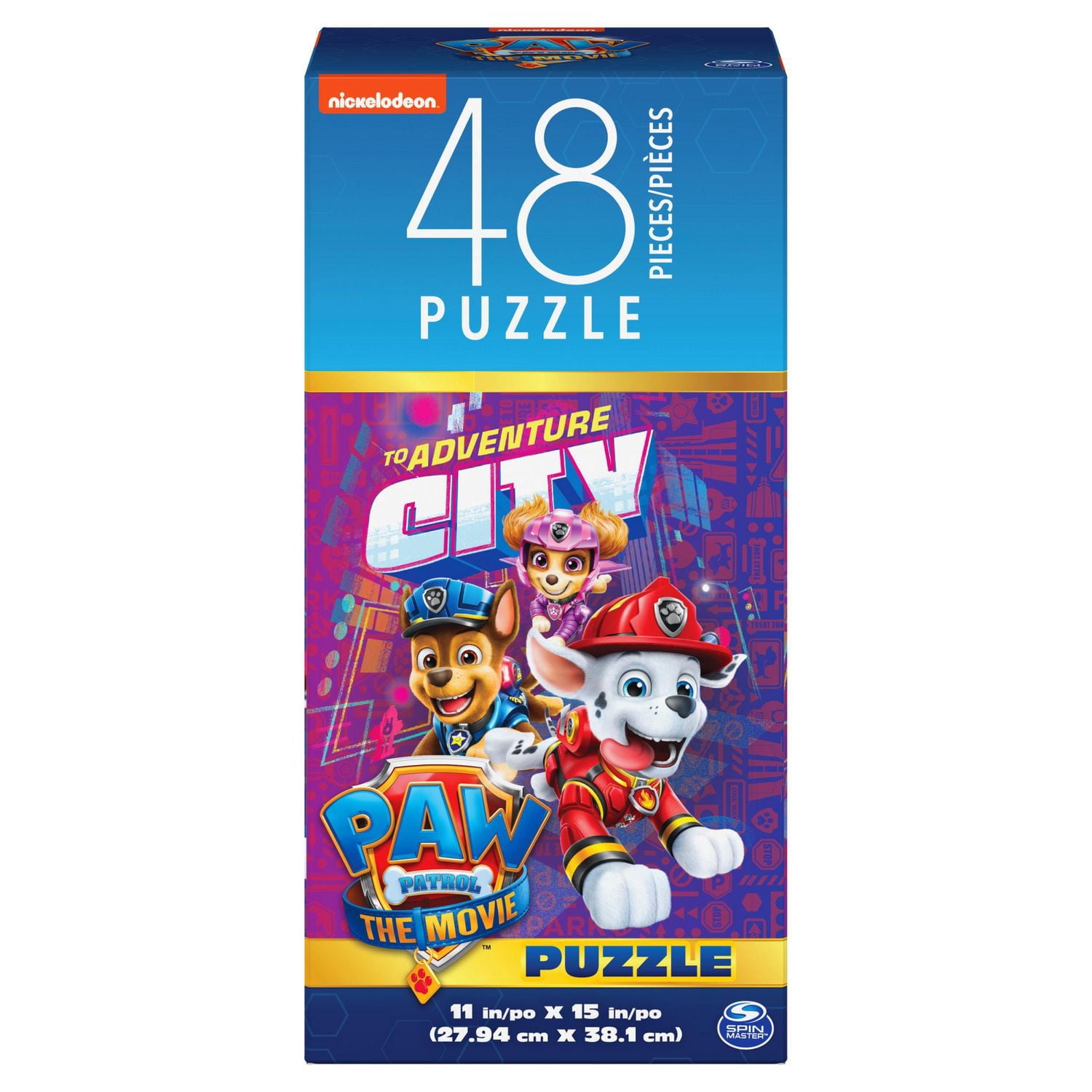 PAW Patrol the Movie Puzzle de 48 pièces, pour les familles et les enfants de 4 ans et plus