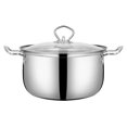 thumbnail image 1 of Kitchen Stockpot Soup Pot Noodle Cooking Pot Restaurant Pot Kitchen Supply Stainless Steel Stockpot, 1 of 8