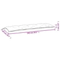 thumbnail image 4 of vidaXL Coussin pour Banc de Jardin Rouge 150x50x7 cm Tissu Oxford, 4 of 4