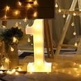 thumbnail image 2 of Alphabet Lumières Numériques LED Blanches en Plastique Debout Suspendu 1, 2 of 4