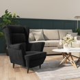 thumbnail image 1 of vidaXL Armchair Black Velvet, 1 of 6