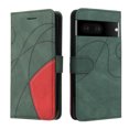 thumbnail image 4 of Compatible Google Pixel 7 5G Case, Leather Wallet Case Stand View Magnetic Clasp Book Flip Folio Phone Cover - Green, 4 of 5