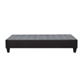 thumbnail image 3 of PRIMO Carter Upholstered Platform Bed Frame – Twin Size, Dark Grey Linen Look Fabric, No Box Spring Required, Durable Wood Slats – Bedroom Foundation, 3 of 7