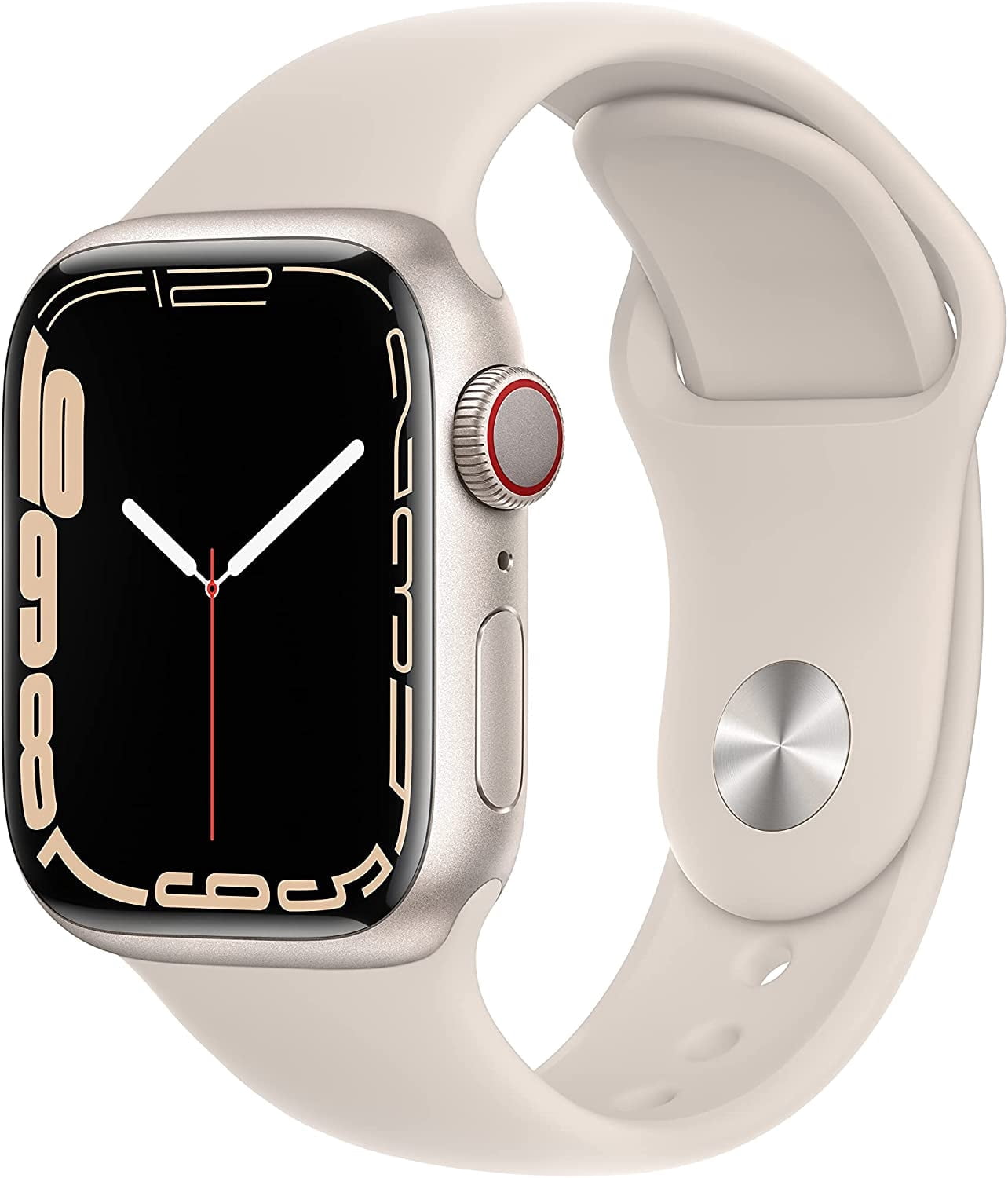 Refurbished Apple Watch Series 7 Aluminum 45 mm (GPS + Cellular) Starlight (Grade A)