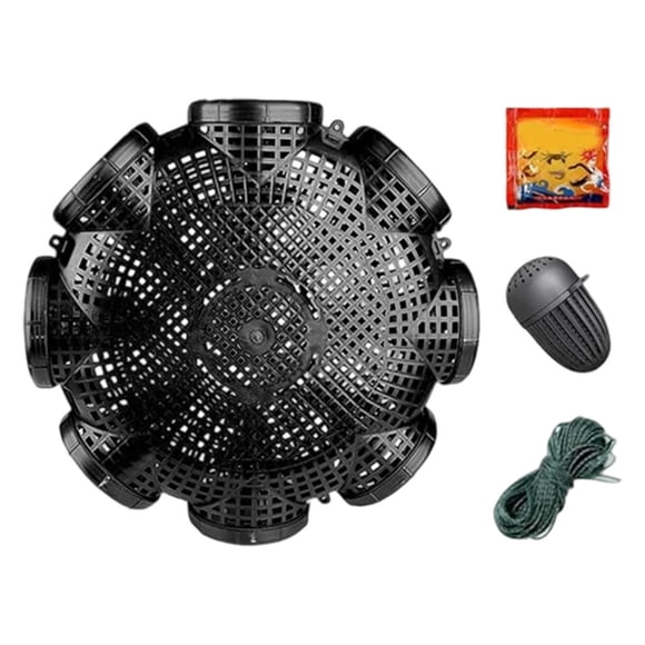 Hearth & Gear Piège à Poisson avec 8 Trous Respirant Crawdad Piège à Écrevisses Détachable Portable Filet de Pêche pour Anguille Rivière Crabe pour Poisson Écrevisse Lance-Pierre Plateforme Palourde 890 Ruban Thermique de Moulinet Hub Glace Blocs de Glace