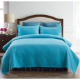 thumbnail image 1 of JML Ensemble de Courtepointe Queen 3 Pcs, Couvre-Lit en Microfibre Embossée avec 2 Taies d'Oreiller, 88"x92 Pouces, 1 of 5