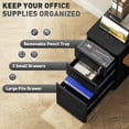 thumbnail image 4 of Vinsetto Steel File Cabinet with 3 Drawers, Lockable Filing Cabinet, Black, 4 of 10