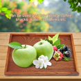 thumbnail image 2 of Greensen Rectangle Wooden Tea Tray Serving Table Plate Snacks Food Storage Dish for Hotel Home , Tea Serving Plate , Tea Tray, 2 of 8