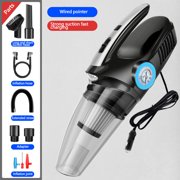 Suncoda Vacuum Cleaner, Cleaning Supplies Car Vacuum Handheld Cleaner,Tire Inflator for Car,12V Compressor with Led Light,4 in 1 Portable Vacuum Cleaner with Pump