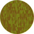 thumbnail image 1 of Ahgly Tapis Rond Lavable en Machine Intérieur Transitionnel Brun Bronze Foncé, 8 Pieds Rond, 1 of 7