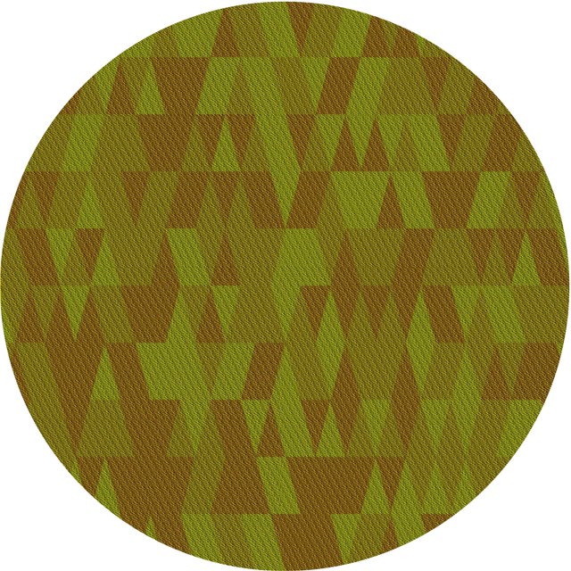 Ahgly Tapis Rond Lavable en Machine Intérieur Transitionnel Brun Bronze Foncé, 8 Pieds Rond