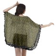 thumbnail image 4 of Moomaya Open Front Printed Shrug Printed Kimono Sleeve Beach Cover Up For Women, 4 of 5