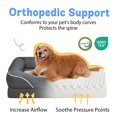 thumbnail image 2 of Washable Orthopedic Large Dog Bed - Removable Orthopedic Foam Dogs Beds with Bolsters Waterproof Large Dog Bed and Non-Slip Bottom Extra Large Dogs Beds Sofa, 2 of 5