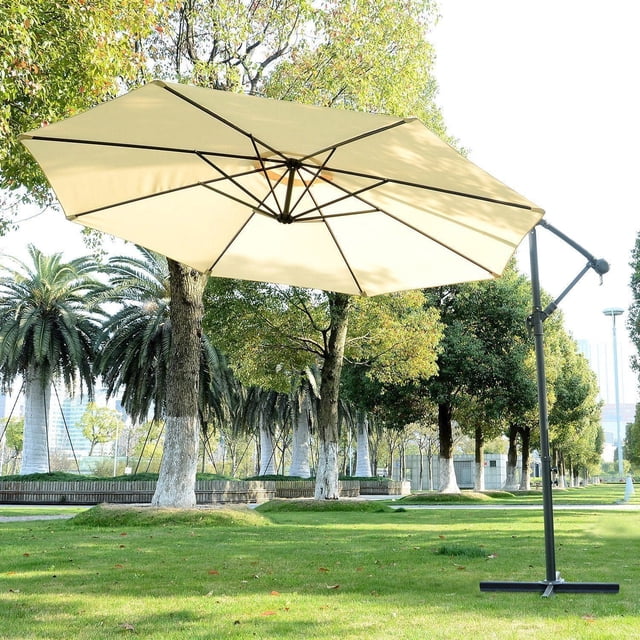 Outsunny 10’ Diameter Deluxe Patio Umbrella