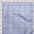 thumbnail image 4 of oneOone Velvet Light Blue Fabric Tribal Sewing Craft Projects Fabric Prints By Yard 58 Inch Wide, 4 of 5