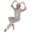 thumbnail image 4 of goowrom Pyjama de Noël pour Femmes, Combinaison à Capuche à Motif Imprimé, 4 of 9