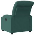 thumbnail image 2 of vidaXL Electric Massage Recliner Chair Dark Green Fabric, 2 of 5