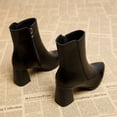 thumbnail image 1 of Styesk Bottes pour Femmes Bottes pour Femmes à Manches Courtes Bottes pour Femmes 2023 Nouvelles Bottes d'Hiver à Talon Pointu Mode Décontractée Polyvalente Bottes pour Femmes Bottes de Travail pour Femmes, 1 of 4