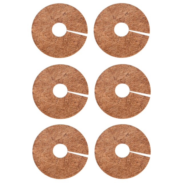 RuiJiao Liquidation 6 Pcs Housses de Pots en Disque de Paillage Noix de Coco Tapis de Disque Housse de Protection Hivernale