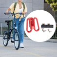 thumbnail image 1 of S SERENABLE Folding Bike Front Carrier Block Adapter 3 Hole Cycle Aluminium Alloy Screws Red, 1 of 9