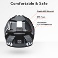 thumbnail image 4 of AHR RUN-F3 Full Face Motorcycle Helmet DOT Approve Lightweight Street Bike Touring Racing L, 4 of 10