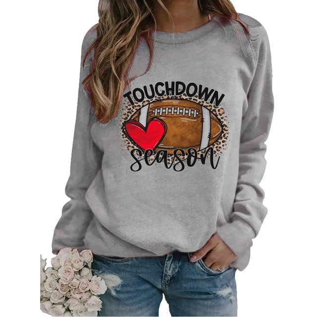 EQWLJWE Chandails de Maman de Baseball pour Femmes Raglan à Manches Longues Chandails à Enfiler Hauts Saison de Football T-shirt Graphique Décontracté Col Rond Blouse Chandails à Manches Longues pour Femmes Tendance Grande Taille Hauts d'Halloween