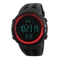 thumbnail image 3 of serony 1251 Mens Digital Sports Watch Waterproof Stopwatch Countdown Red, 3 of 7
