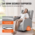 thumbnail image 3 of VEVOR Fauteuil Inclinable Électrique et Berçant Pivotant, Fauteuil Inclinable Berçant Pivotant Capacité de Poids 250 Lb avec Port USB, 3 of 9