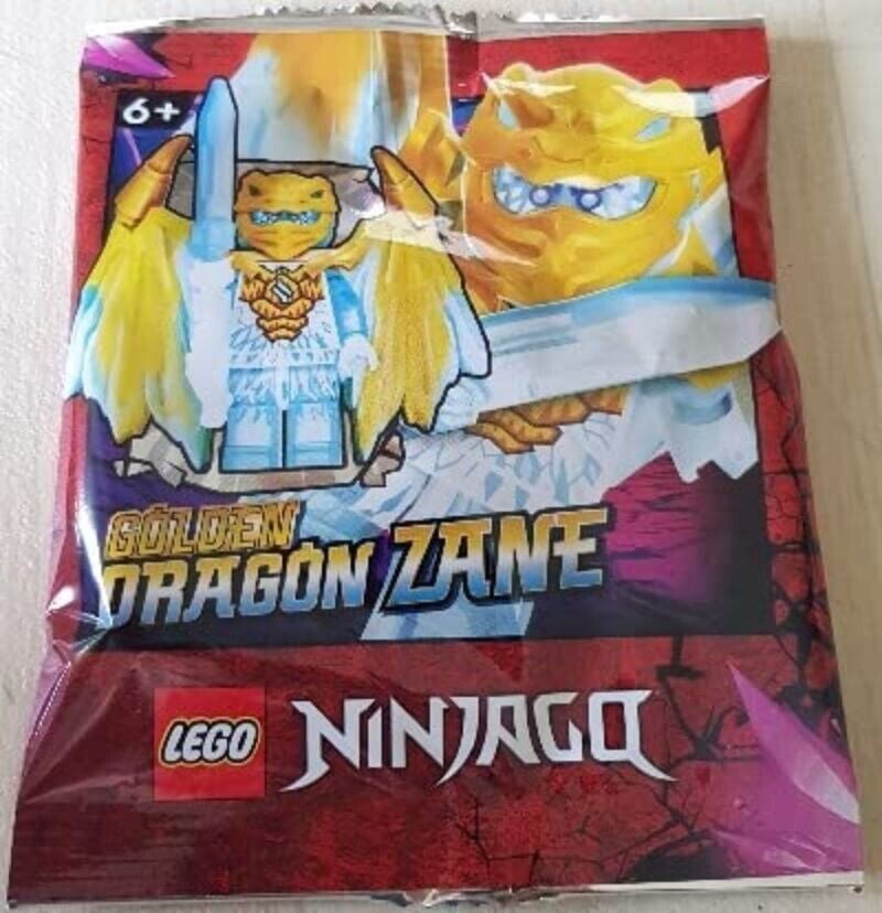 LEGO Ninjago Crystalized Golden Dragon Set Cole Jay Zane Kai Minifigures Weapons