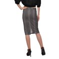 thumbnail image 3 of Moomaya Printed Knee Length Skirt For Women Plus Size Poly Spandex Skirt, 3 of 6