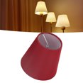 thumbnail image 4 of Fabric Lampshade, Modern Lamp Shade Exquisite Workmanship  For E14 Bulb For Miniature Bulb A3 01 Wine Red, 4 of 8