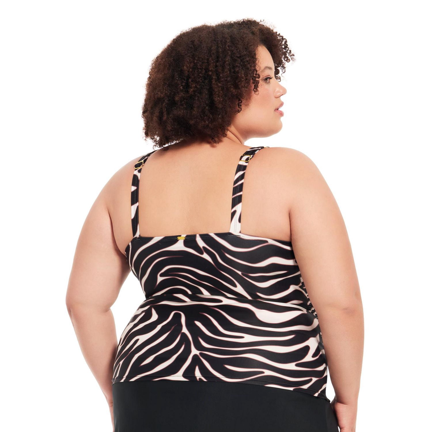 Krista Plus tankini D-Cup Haut de maillot bain à encolure en V pour femme