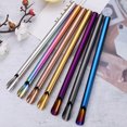 thumbnail image 2 of Stainless Steel Color Straw Frappuccino Drink Smoothie Straw Color (Smoothie Tube), 2 of 7