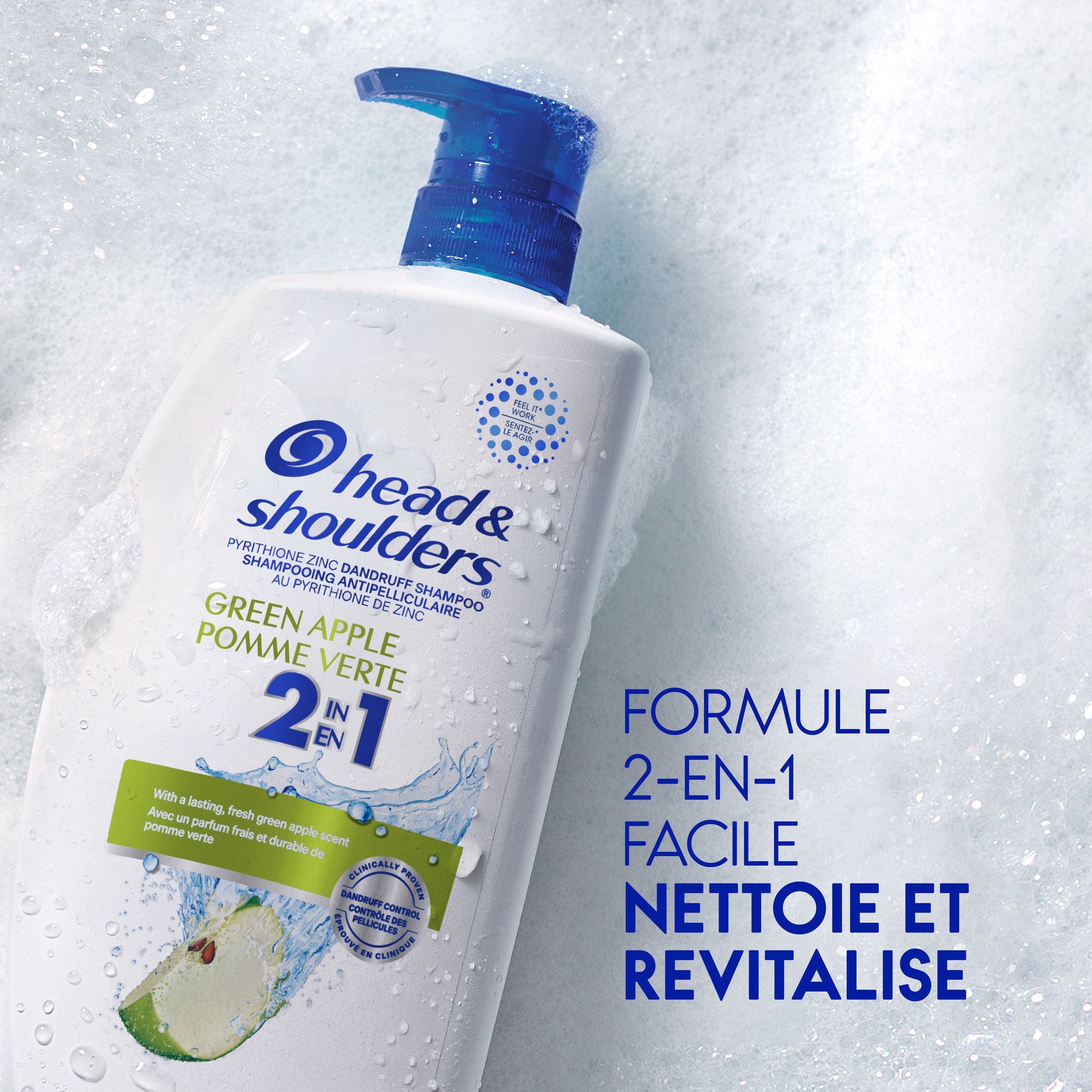 Head & Shoulders Pomme Verte 2-en-1 Shampooing + Revitalisant