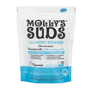 Molly's Suds Original Laundry Detergent Powder| Natural Laundry Detergent for Sensitive Skin | Earth-Derived Ingredients, Stain Fighting | 70 loads
