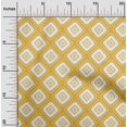 thumbnail image 1 of oneOone Silk Tabby Yellow Fabric Geometric Bandhani Sewing Craft Projects Fabric Prints By Yard 42 Inch Wide, 1 of 4