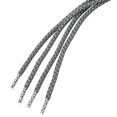 thumbnail image 4 of INSPIRE CHIC 2 Paires Lacets Ronds Élastiques Réfléchissants Unisexes pour Espadrilles Gris Foncé 160 cm/63 Pouces, 4 of 5