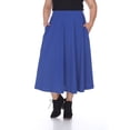 thumbnail image 1 of White Mark Jupe Midi Évasée Tasmin pour Femmes, 1 of 6