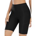 thumbnail image 1 of Women's Swim Shorts with Pockets High Waisted Long Board Shorts, 1 of 6