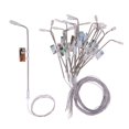 thumbnail image 1 of KLKCMS 20x Miniatures Lampadaires LED Blancs Accessoires pour Modélisme, 1 of 9