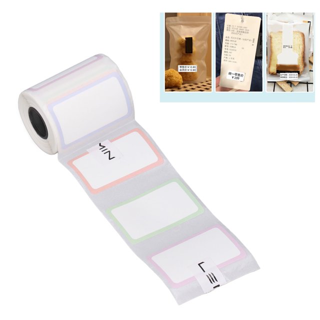 Papier d'Étiquette Thermique 150 Feuilles, Autocollant, pour Barcoding d'Adresse, Adapté pour Usage Intérieur Extérieur