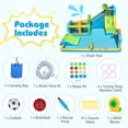 thumbnail image 4 of Costway Inflatable Water Park with Climbing Wall Basketball Rim Target Game & 680W Blower, 4 of 9