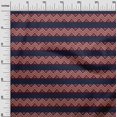 thumbnail image 2 of oneOone Silk Tabby Fabric Floral & Chevron Block Printed Craft Fabric BTY 42 Inch Wide, 2 of 4