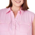 thumbnail image 3 of Lee Riders Women's Plus Sleeveless Woven Shirt, 3 of 3