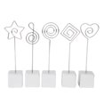 thumbnail image 4 of Memo Clip Holder, Concise Picture Notes 5pcs Picture Clip Holder, Paper Clip Small Can Be Used Alone Outdoor For School Suitable For Young People Black,White, 4 of 7